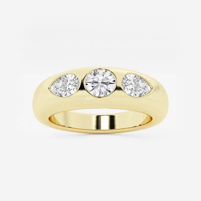 näas Domed Multi-Shape Stackable Ring